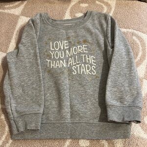 Cat and JackGray Kids Sweatshirt with Star Print